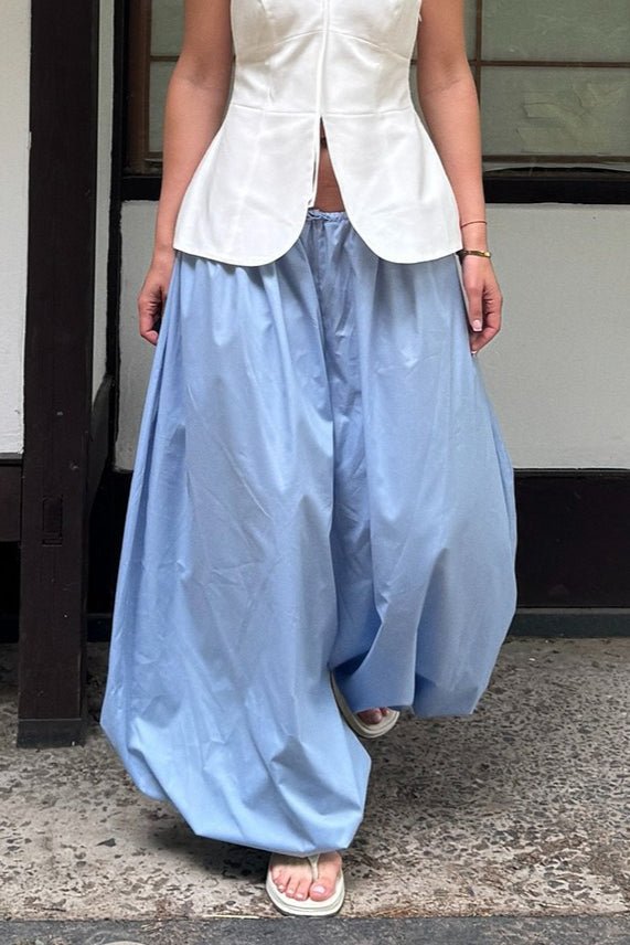 Inga Elastic Waist Baggy Pants - Women's Everyday Bottoms - Image 2