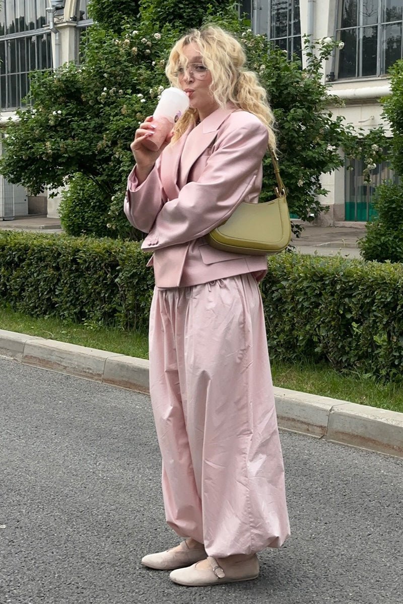 Inga Elastic Waist Baggy Pants - Women's Everyday Bottoms - Image 9