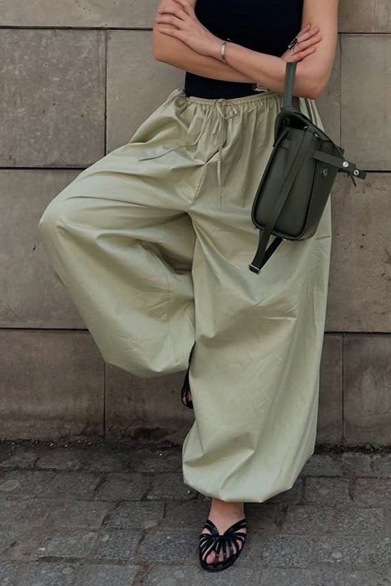 Inga Elastic Waist Baggy Pants - Women's Everyday Bottoms - Image 11