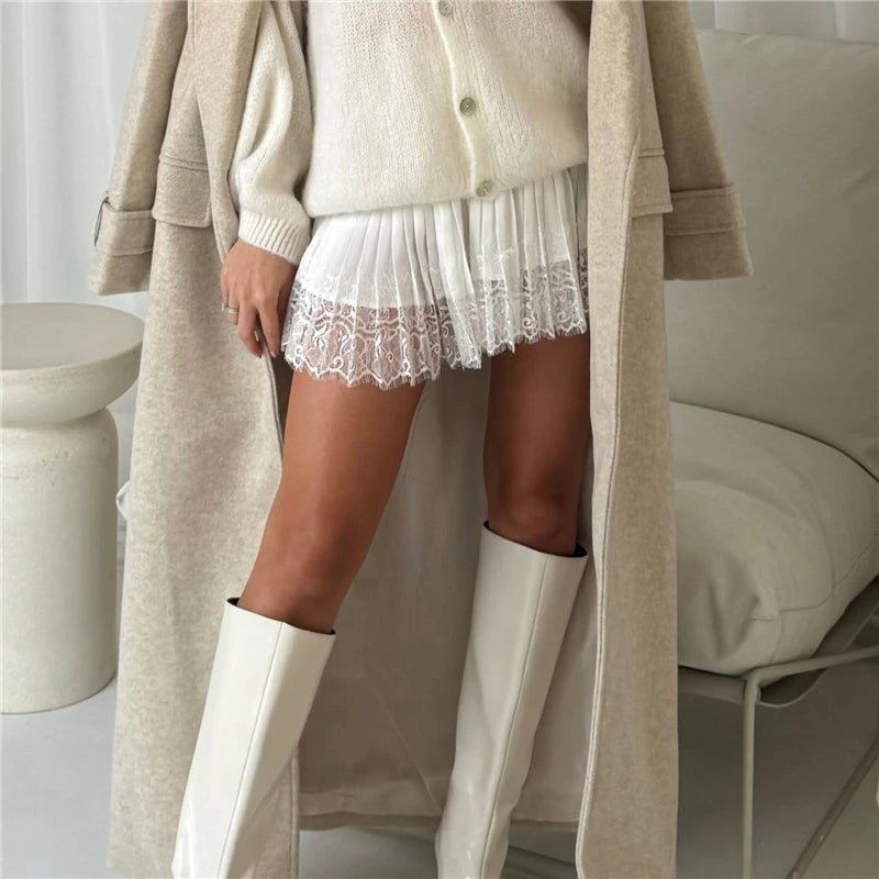 Jennifer Lace Mini Skirt - Women's Everyday Bottoms