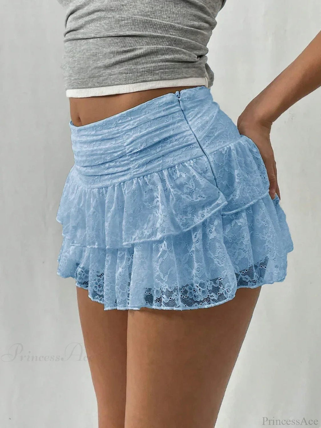 Kaleigh Lace Tiered Mini Skirt - Women's Everyday Bottoms - Image 7
