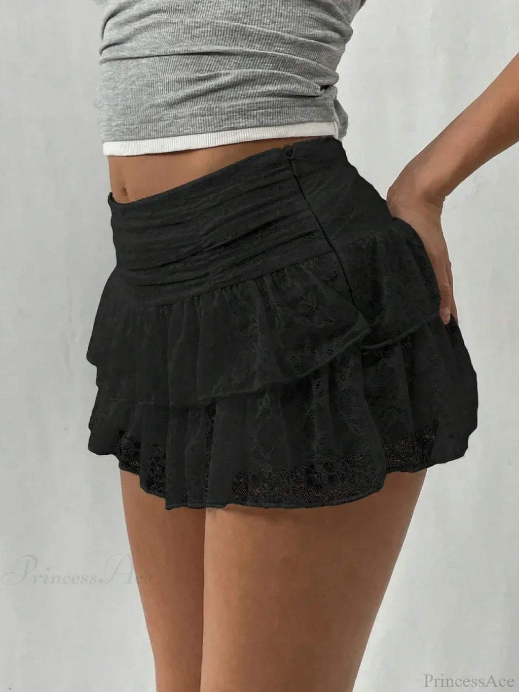 Kaleigh Lace Tiered Mini Skirt - Women's Everyday Bottoms - Image 6
