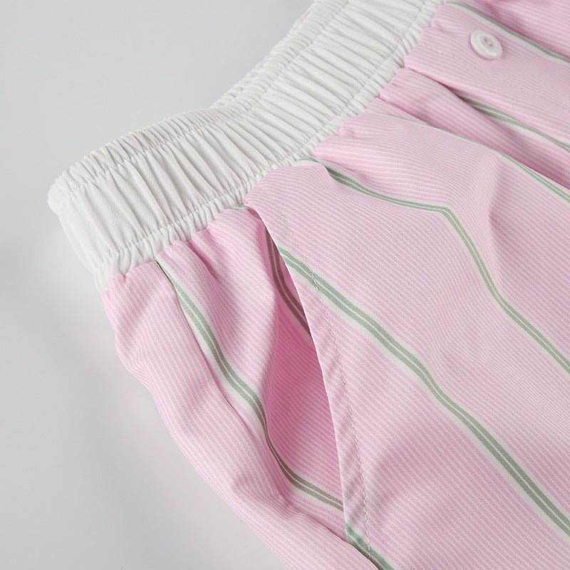 Liesel Striped Poplin Boxer Shorts - Women's Everyday Bottoms - Image 11