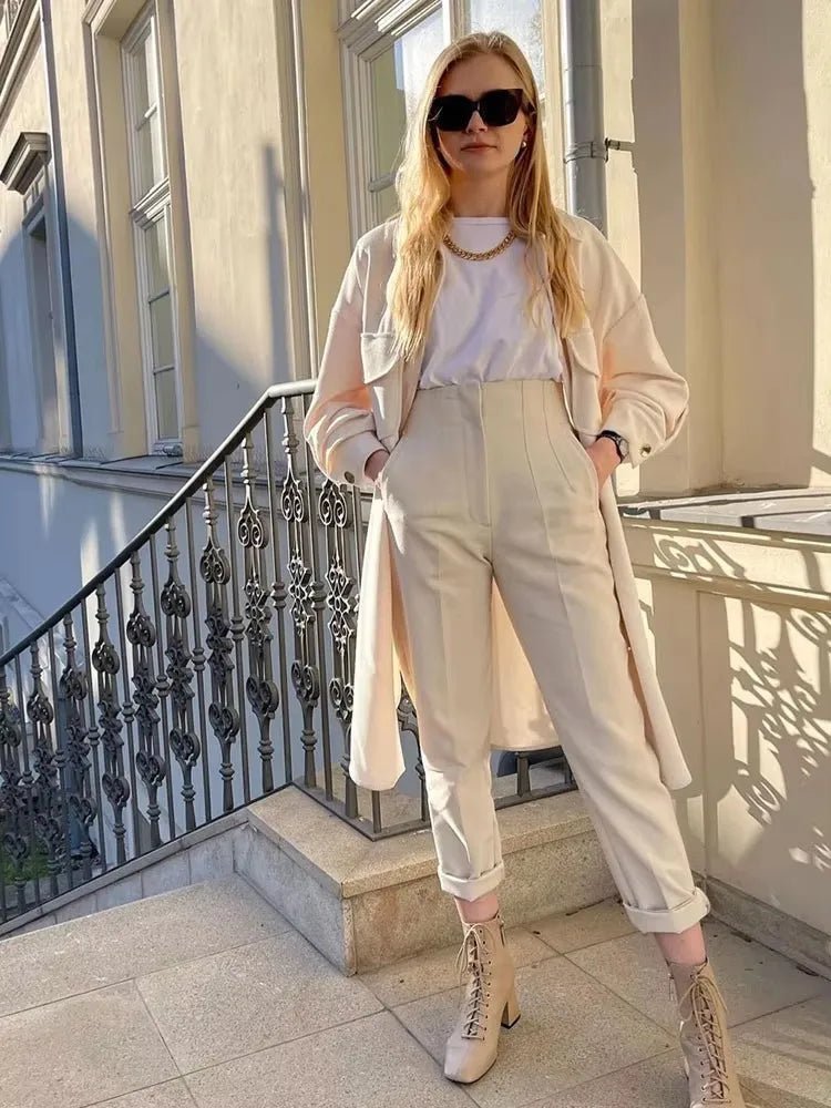 Sofia High Waist Pencil Pants - Women's Everyday Bottoms