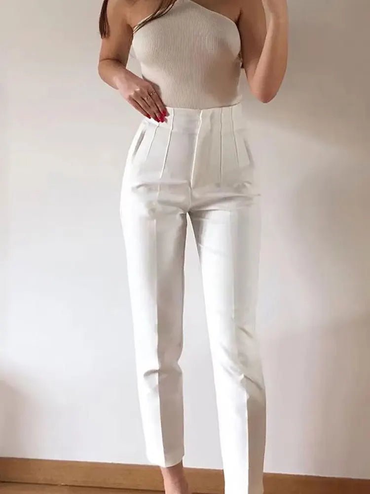 Sofia High Waist Pencil Pants - Women's Everyday Bottoms - Image 3