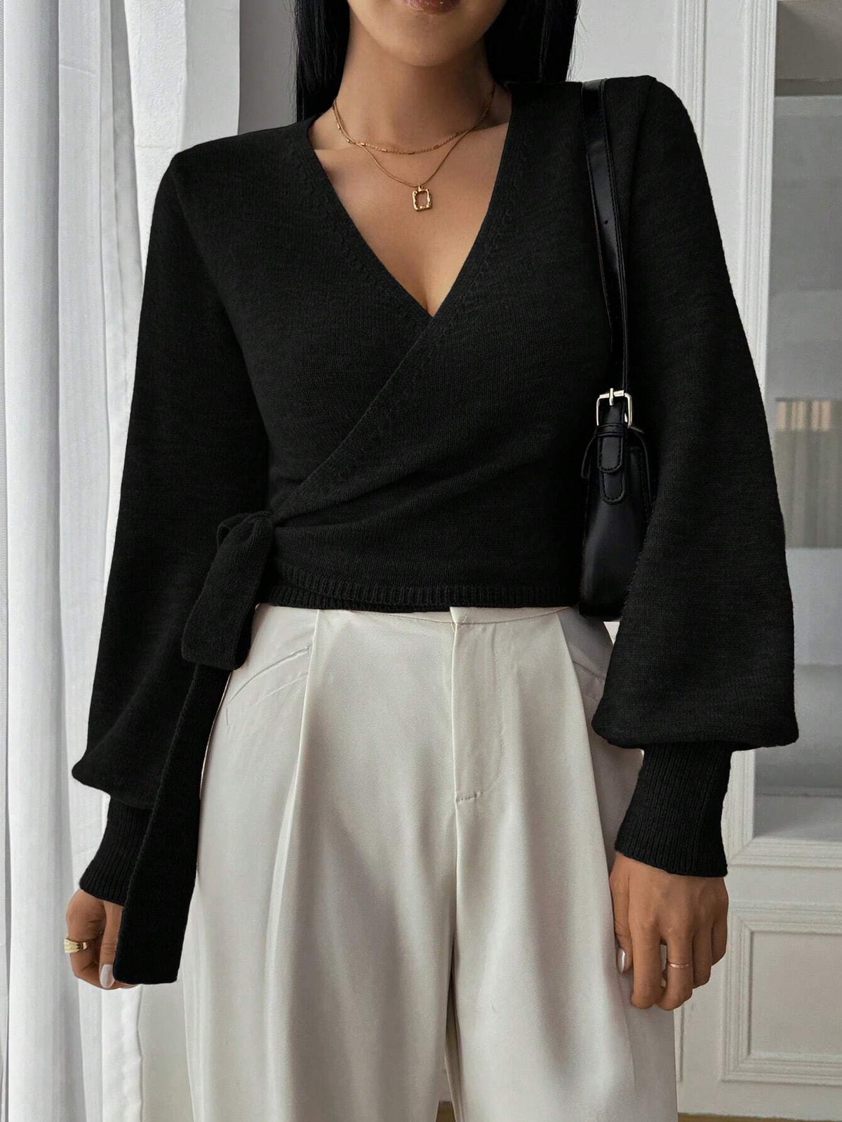 Diana Women's Knit Cardigan Sweater - Soft Cozy Fall Layer - Image 4