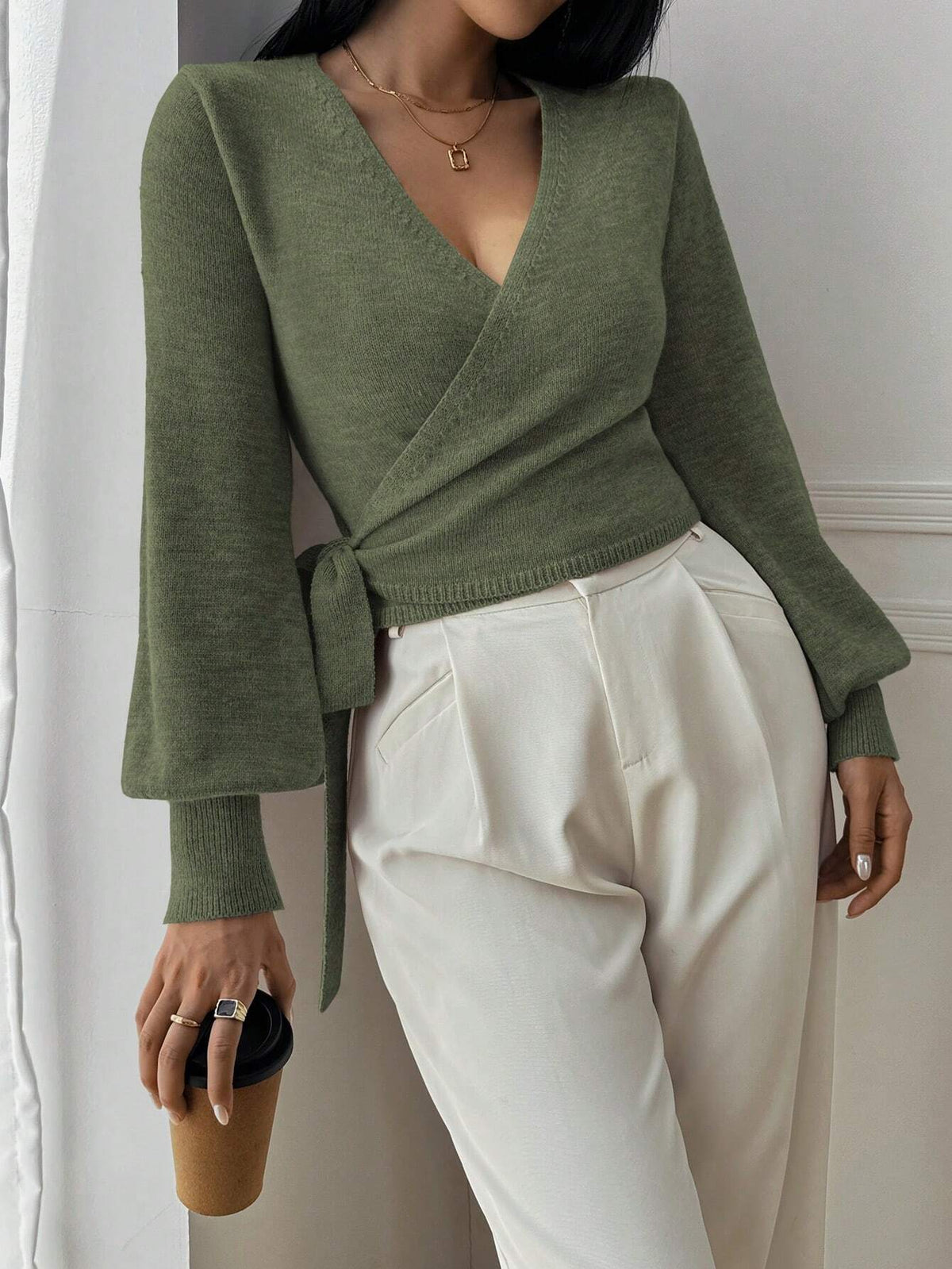 Diana Women's Knit Cardigan Sweater - Soft Cozy Fall Layer - Image 9