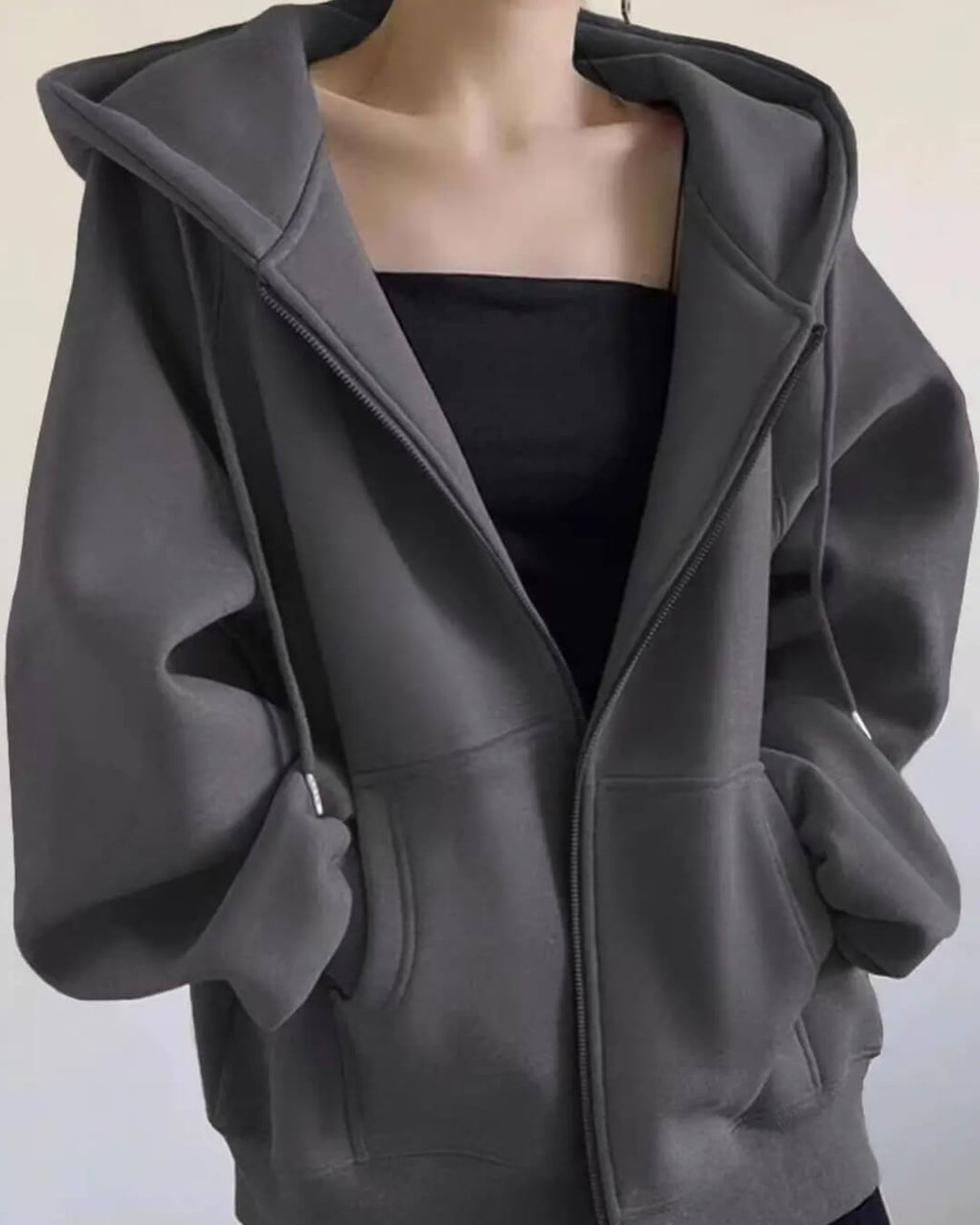 Eveline Zip-Up Hoodie - Women's Cozy Knitwear - Image 5