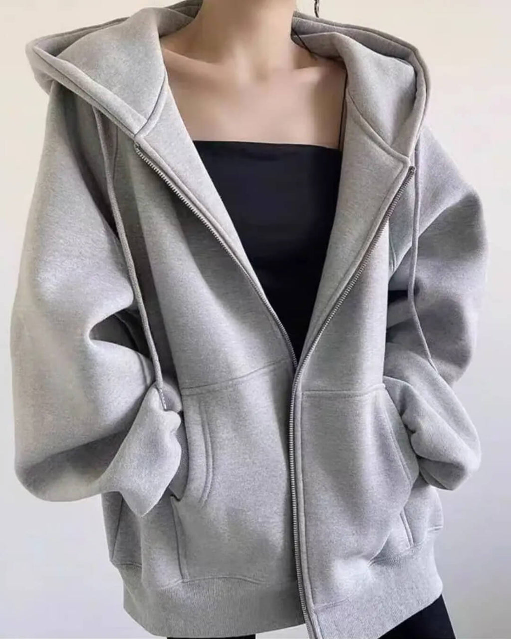 Eveline Zip-Up Hoodie - Women's Cozy Knitwear - Image 3
