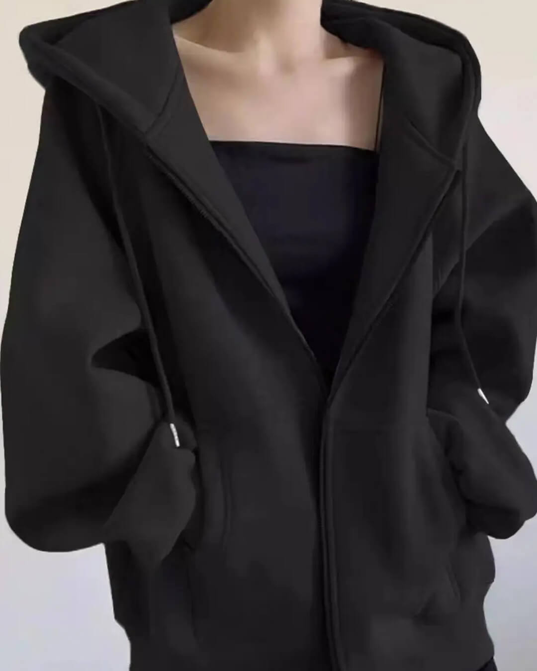 Eveline Zip-Up Hoodie - Women's Cozy Knitwear - Image 8
