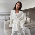 Georgine Belted Wrap Cardigan - Women's Cozy Knitwear