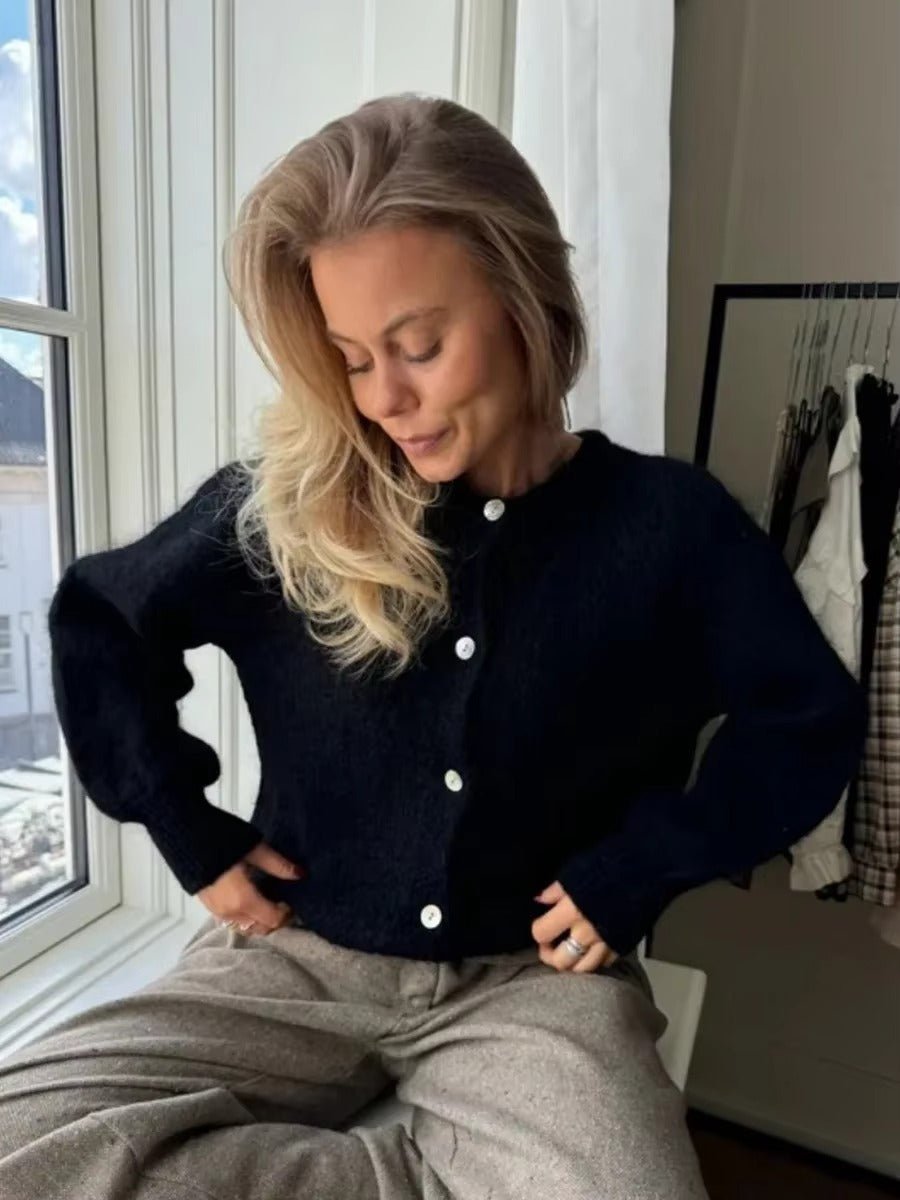 Hazel Soft Knit Cardigan - Women's Cozy Knitwear - Image 3
