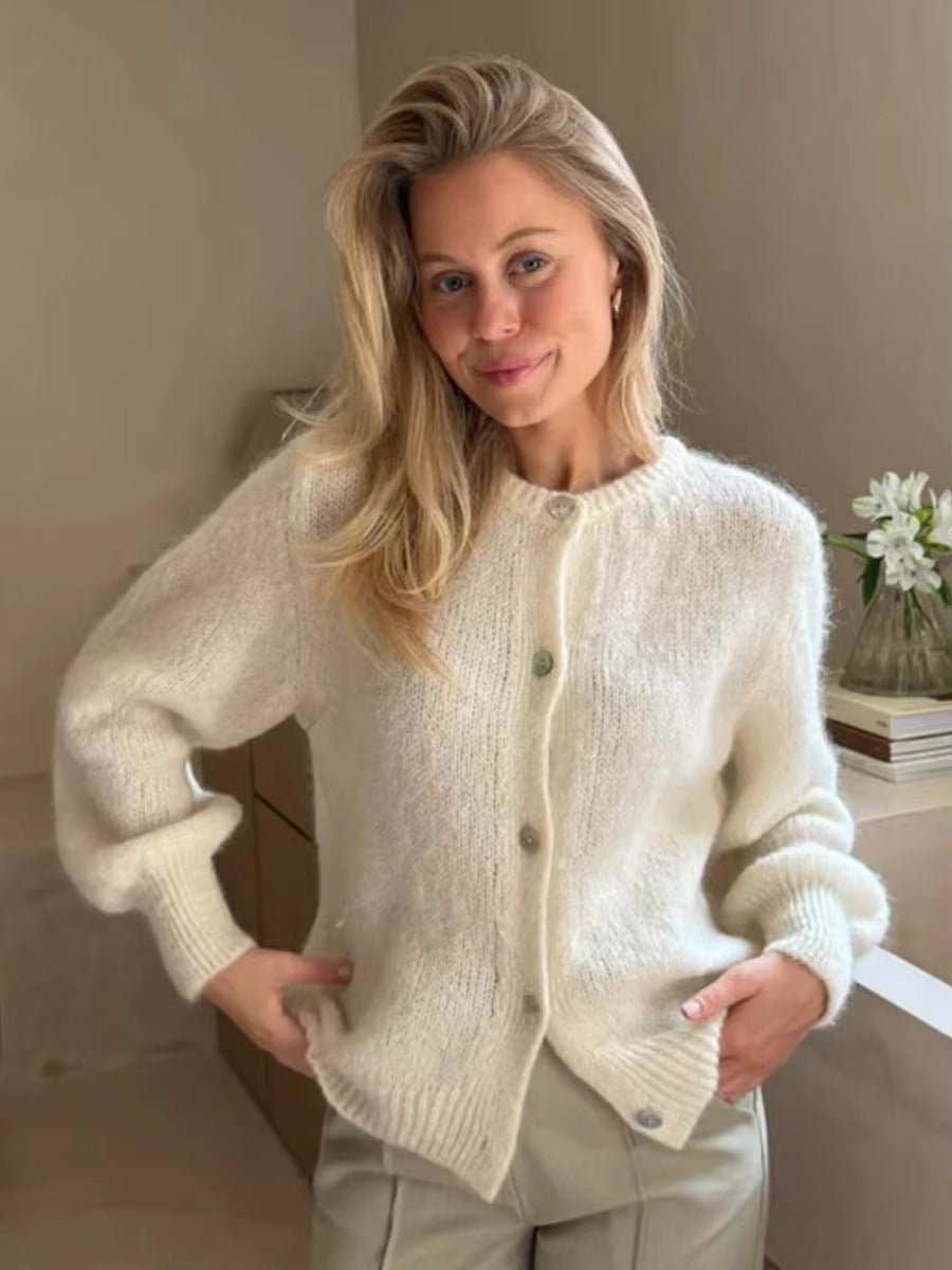 Hazel Soft Knit Cardigan - Women's Cozy Knitwear