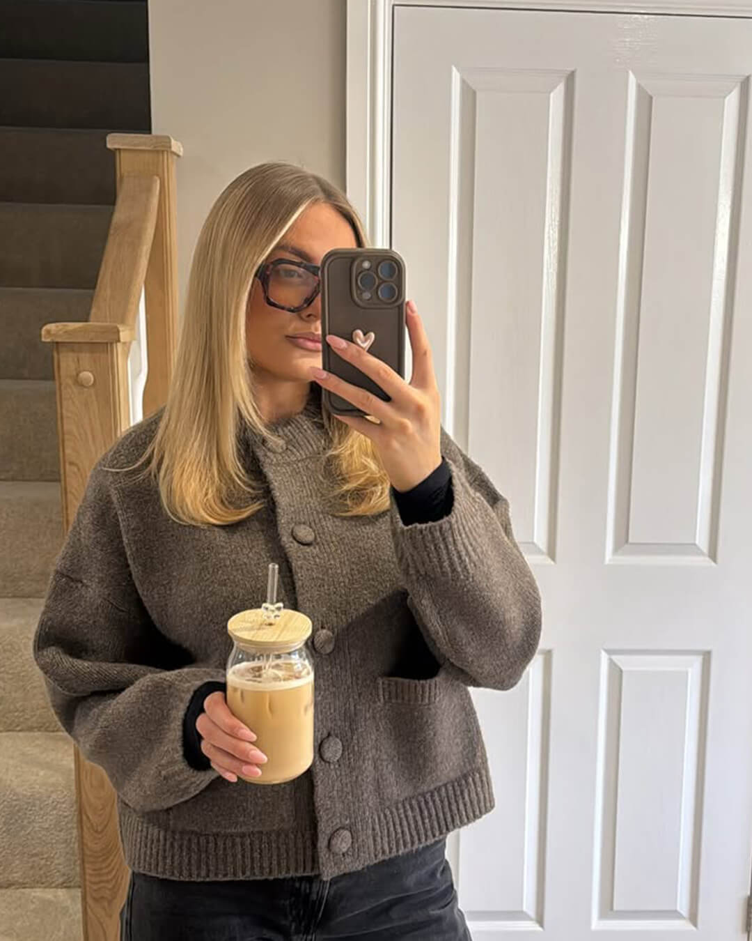 Nessa Thick Knitted Cardigan - Women's Cozy Knitwear - Image 2