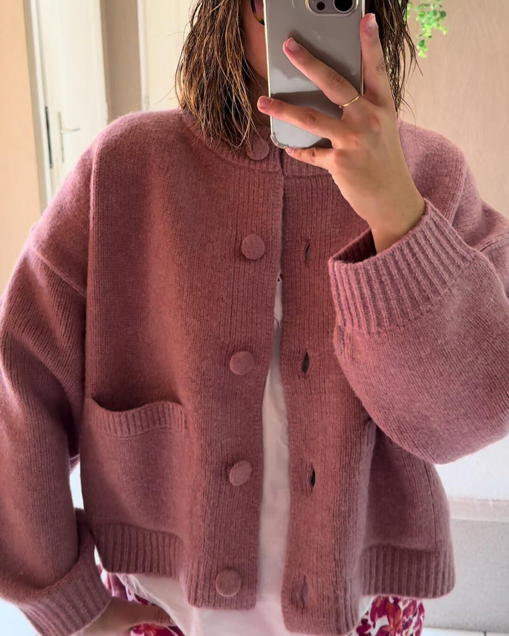 Nessa Thick Knitted Cardigan - Women's Cozy Knitwear - Image 6