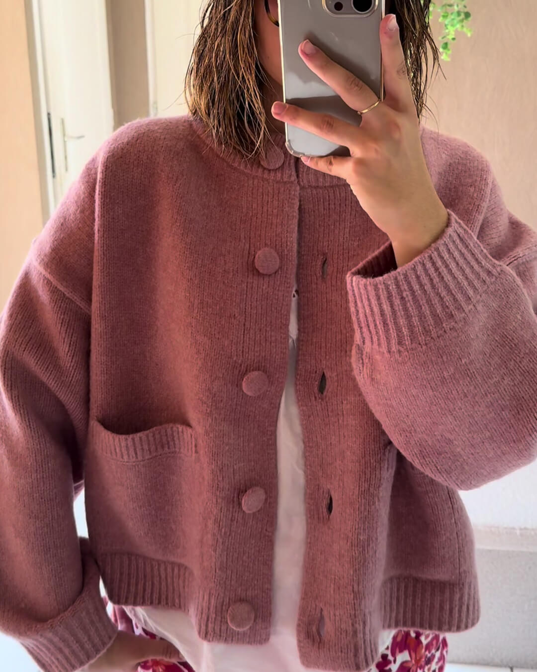 Nessa Thick Knitted Cardigan - Women's Cozy Knitwear - Image 6