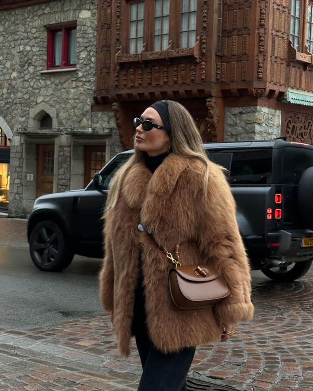 Carissa Faux Fur Coat - Women's Fall and Winter Outerwear - Image 10