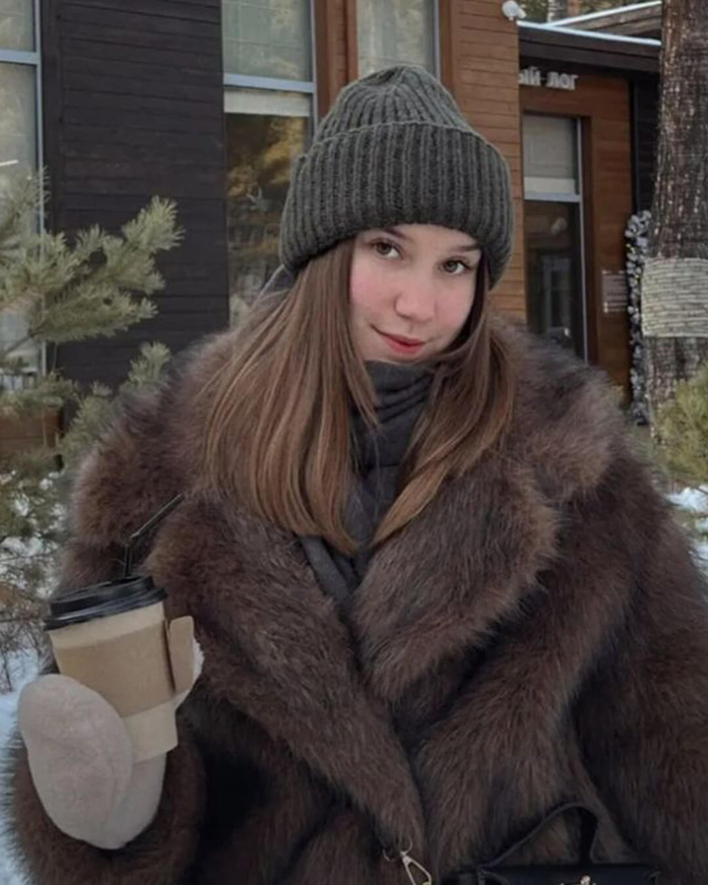 Carissa Faux Fur Coat - Women's Fall and Winter Outerwear - Image 6