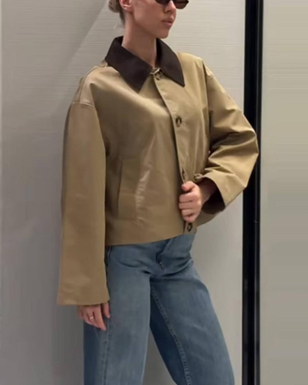 Charlotte Zip Up Utility Jacket - Women's Fall and Winter Outerwear - Image 2