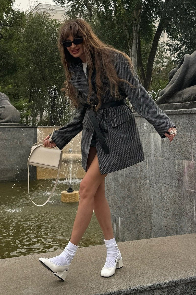 Anna Structured Tweed Coat - Women's Fall and Winter Outerwear - Image 5