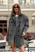 Anna Structured Tweed Coat - Women's Fall and Winter Outerwear - Image 2