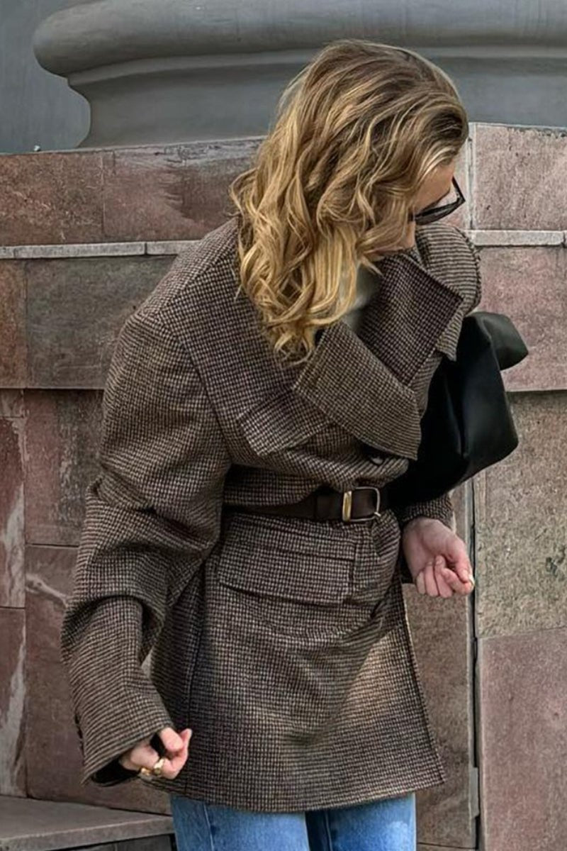 Anna Structured Tweed Coat - Women's Fall and Winter Outerwear - Image 8