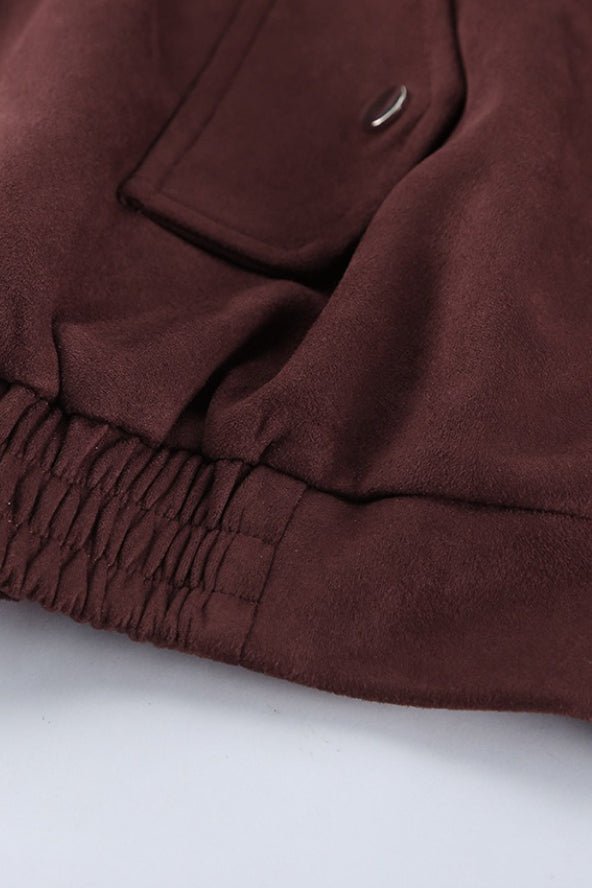 Linda Relaxed Suede Coat - Women's Fall and Winter Outerwear - Image 4
