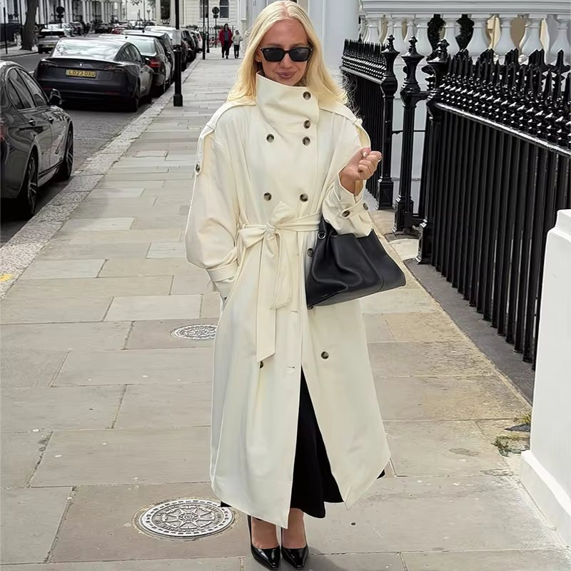 Melissa Belted Trench Coat - Women's Fall and Winter Outerwear - Image 4