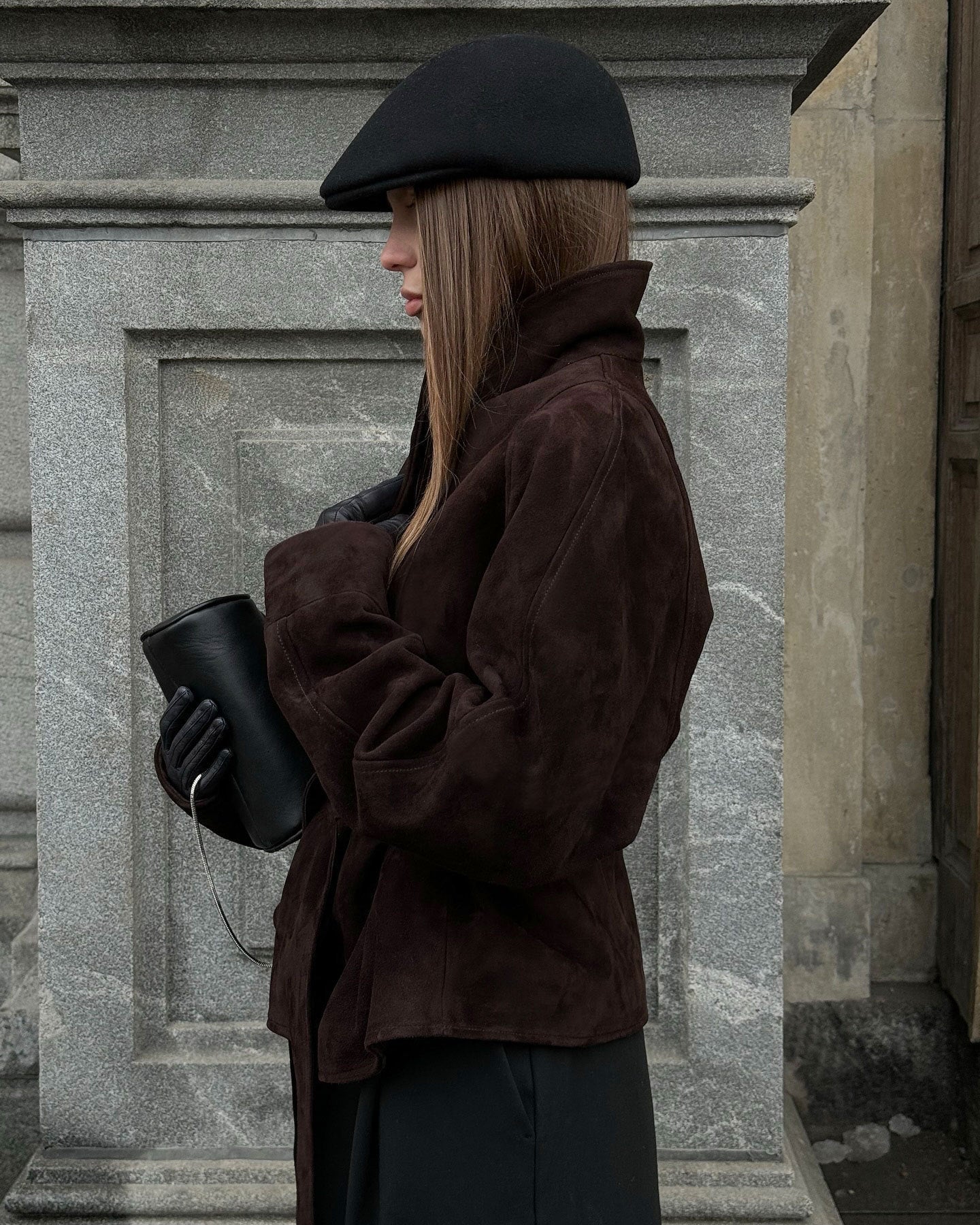 Teresa Belted Suede Trench Coat - Women's Fall and Winter Outerwear - Image 9