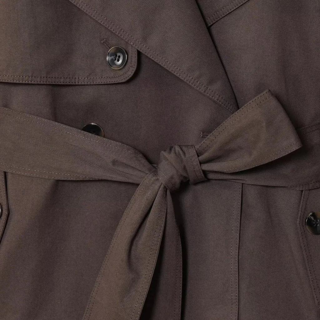 Alianna Belted Short Trench Coat - Women's Fall and Winter Outerwear - Image 10