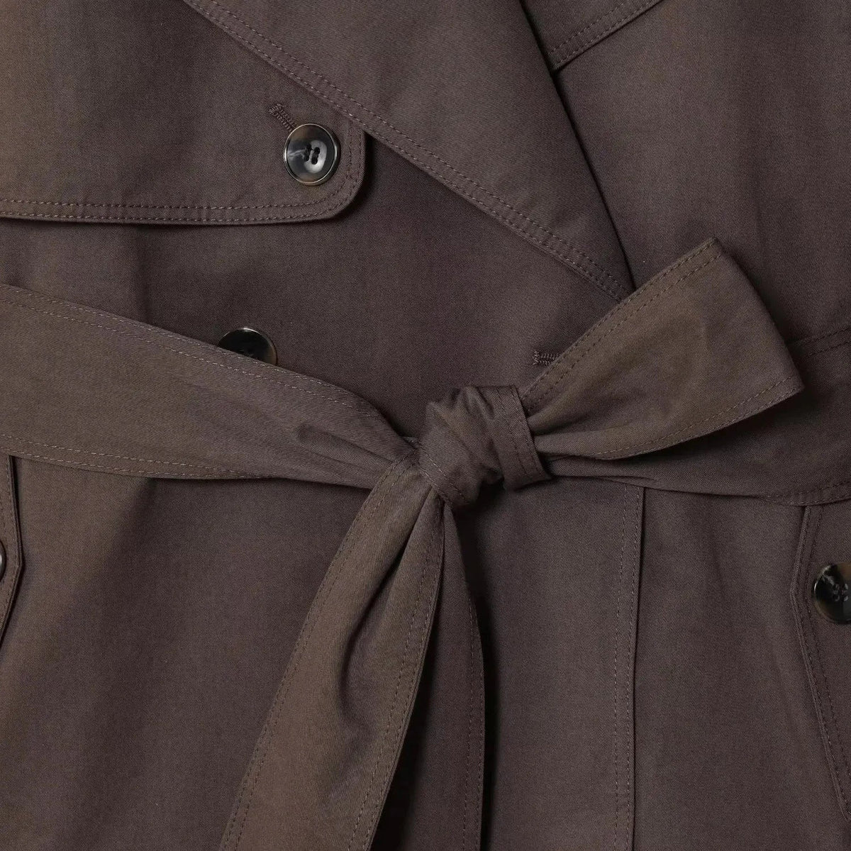 Alianna Belted Short Trench Coat - Women's Fall and Winter Outerwear - Image 10
