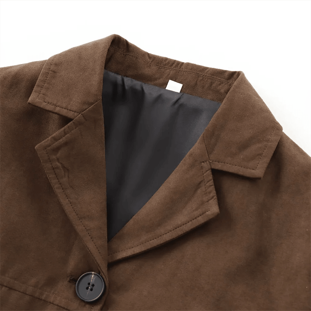 Amara Suede Coat - Women's Fall and Winter Outerwear - Image 5