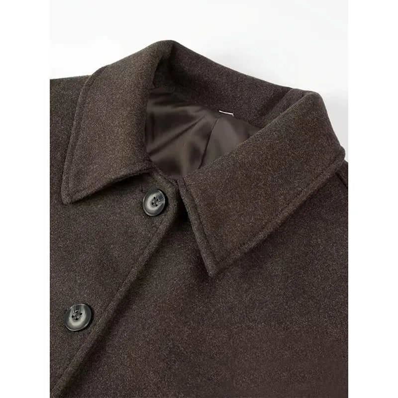 Angelina Buttoned Short Jacket - Women's Fall and Winter Outerwear - Image 7