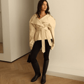 Barbara Belted Short Trench Coat - Women's Fall and Winter Outerwear - Image 3
