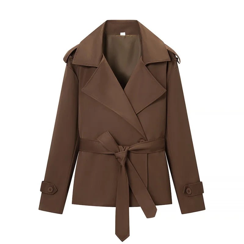 Adinda Cropped Trench Coat - Short Trench Jacket