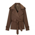 Adinda Cropped Trench Coat - Short Trench Jacket