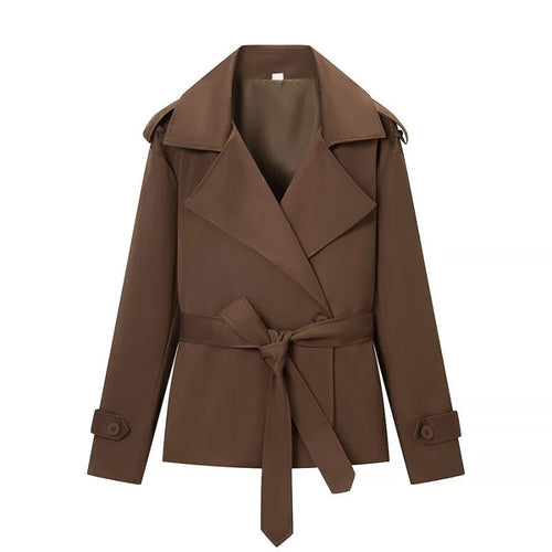 Adinda Cropped Trench Coat - Short Trench Jacket