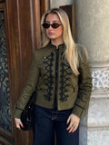 Becky Rope Knot Buckle Napoleon Jacket - Women's Fall and Winter Outerwear - Image 3