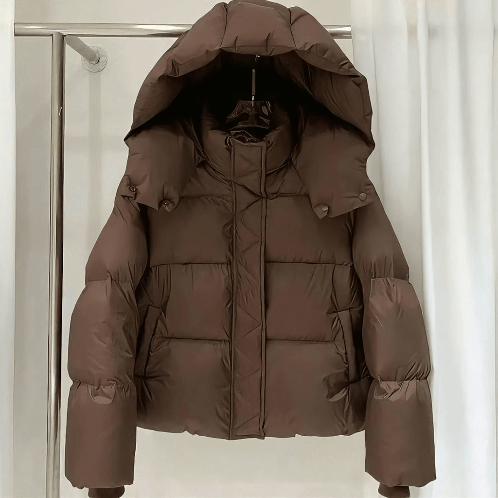 Adaure Women's Thick Hooded Puffer Jacket - Winter Padded Coat - Image 8