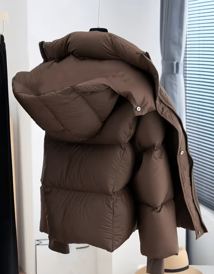 Adaure Women's Thick Hooded Puffer Jacket - Winter Padded Coat - Image 9