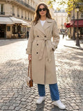 Cecilia Belted Trench Coat - Women's Fall and Winter Outerwear - Image 2