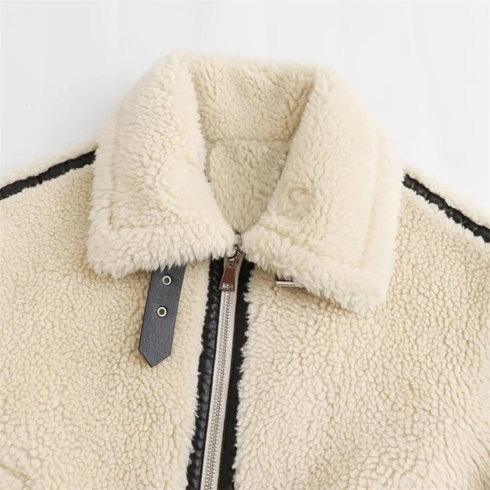 Chantal Boucle Bomber Jacket - Women's Fall and Winter Outerwear - Image 8