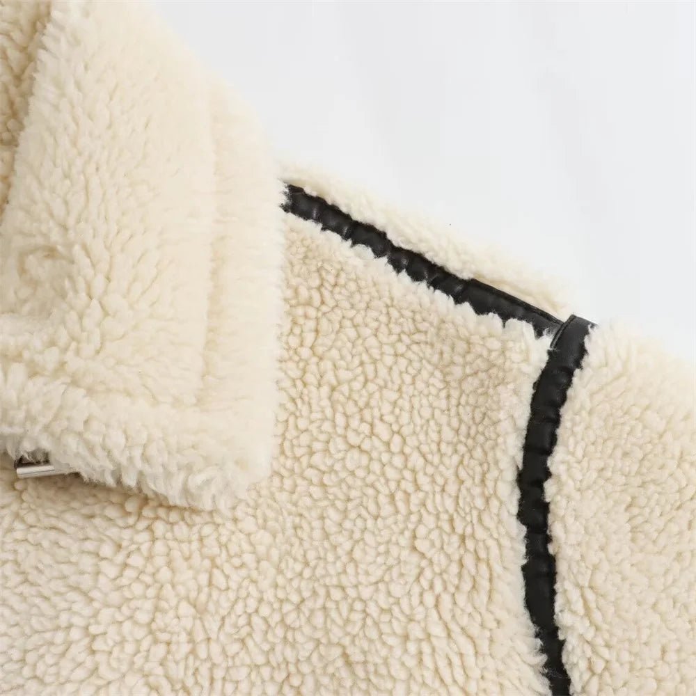 Chantal Boucle Bomber Jacket - Women's Fall and Winter Outerwear - Image 9