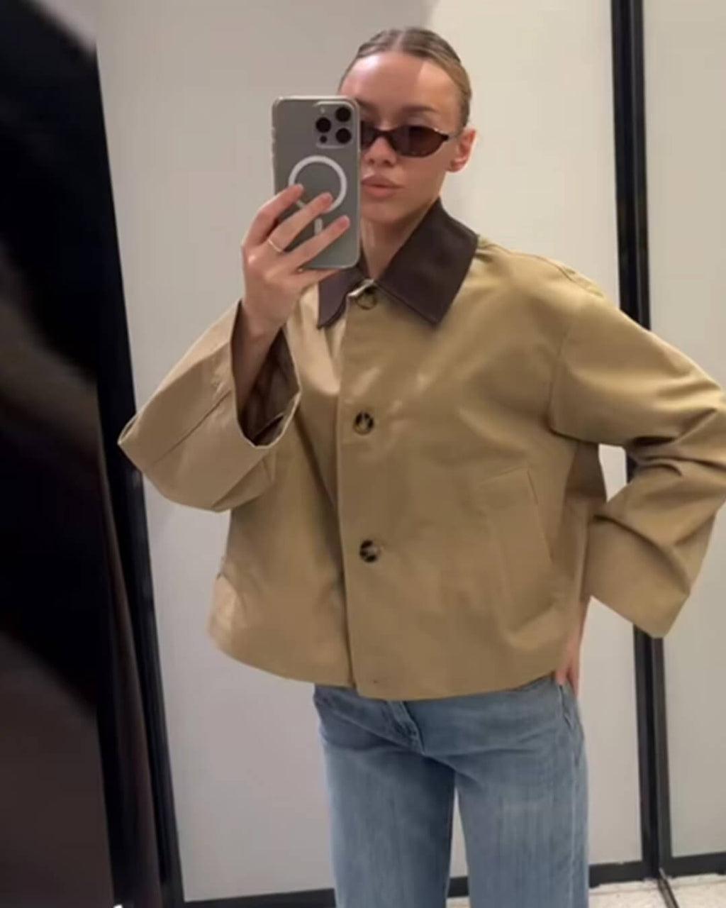 Charlotte Zip Up Utility Jacket - Women's Fall and Winter Outerwear - Image 3
