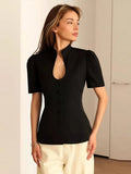 Collette Stand Collar Top - Women's Fall and Winter Outerwear