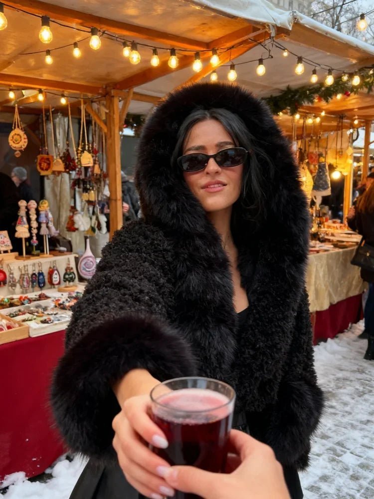 Cynthia Faux Fur Jacket - Women's Fall and Winter Outerwear - Image 6