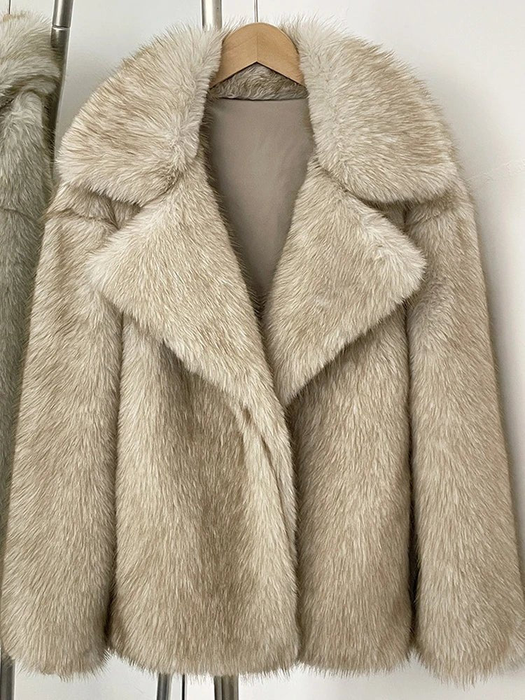 Darcy Women's Mid-Length Faux Fur Jacket - Fluffy Coat - Image 8
