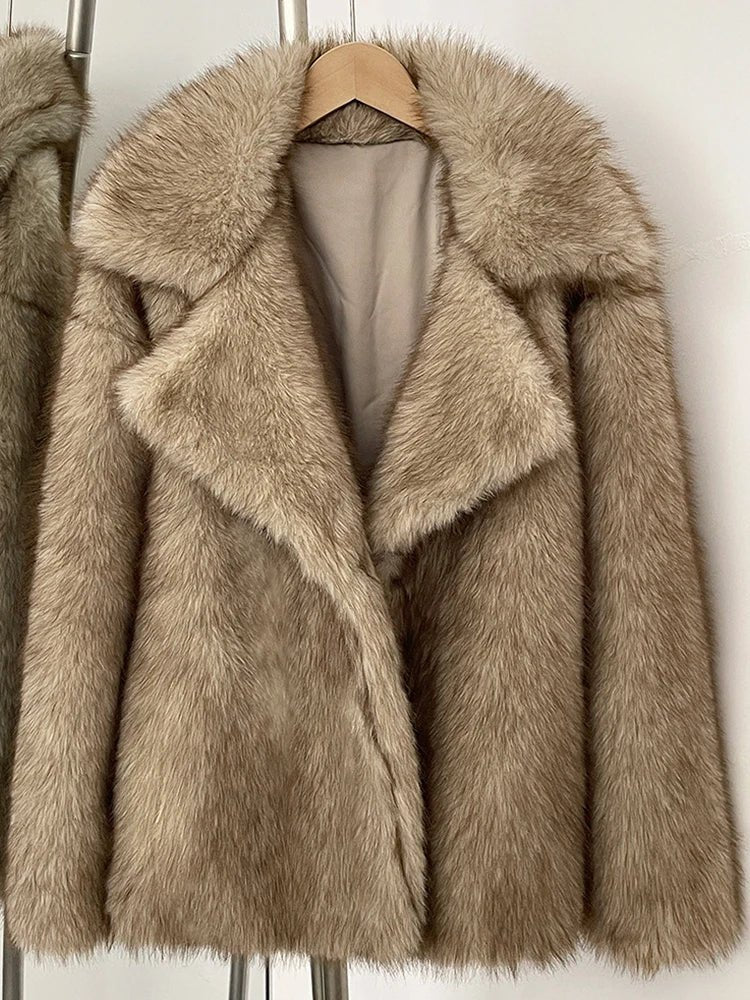 Darcy Women's Mid-Length Faux Fur Jacket - Fluffy Coat - Image 9