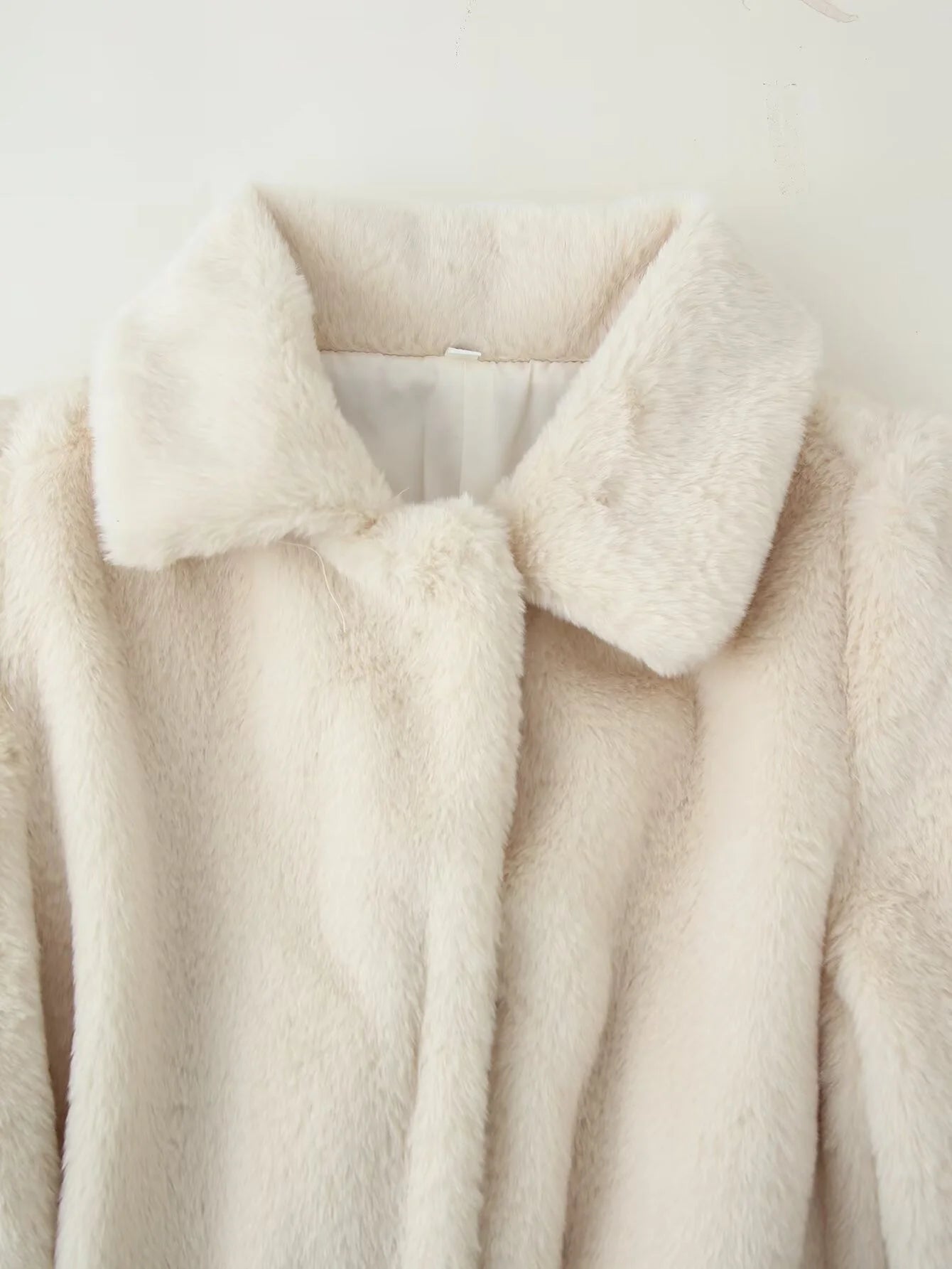 Farrah Faux Fur Coat with Belt - Women's Fall and Winter Outerwear - Image 8