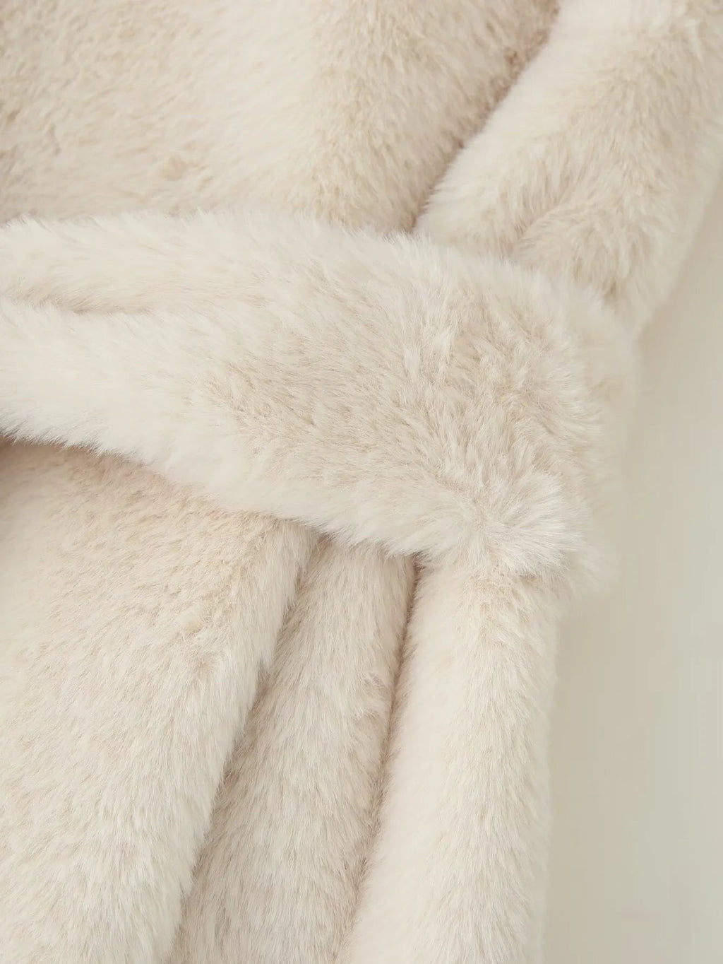 Farrah Faux Fur Coat with Belt - Women's Fall and Winter Outerwear - Image 10